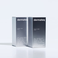 Boîte d'emballage cosmétique en papier métallisé argenté de luxe imprimée sur mesure pour les produits de beauté