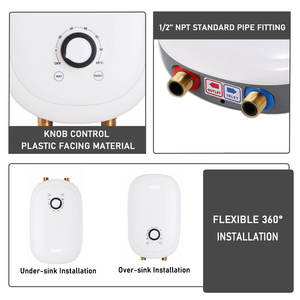 Pemanas Air Tanpa Tangki Kamar Mandi, Pemanas Air Pancuran Instan Elektrik 230V 7KW - Product Image 4