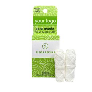 OEM <span class=keywords><strong>Fil</strong></span> <span class=keywords><strong>dentaire</strong></span> végétalien <span class=keywords><strong>Zero</strong></span> Waste 2 recharges <span class=keywords><strong>Fil</strong></span> <span class=keywords><strong>dentaire</strong></span> végétal ciré pure soie/maïs/bambou Emballage personnalisé - Product Image 4
