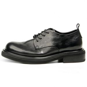 Chaussures Derby Formelles de Luxe pour Hommes de Haute Qualité, à Lacets Carrés, Antidérapantes, Respirantes, Élégantes et Tendance, Chaussures Habillées pour Gentlemen - Product Image 6