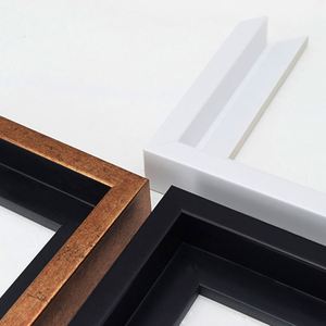 Molduras de marco flotante de pintura de foto de plástico negro Simple decorativo personalizado para enmarcar lienzo - Product Image 2