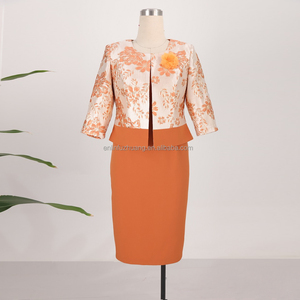 Ensemble de robes de cérémonie de couleur unie, deux pièces, sur mesure, grandes tailles, vêtements de bureau pour femmes, costume d'église, occasion spéciale - Product Image 1