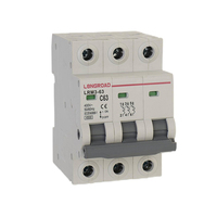 Interruptor Automático Miniatura Solar de Alta Calidad 2A 3A 6A 10A 16A 20A 25A 32A 40A 50A 63A MCB con Capacidad de Ruptura de 4500A 1P 2P 3P 4P