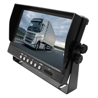 Monitor Kaca Spion Mobil LCD TFT IPS HD 9 Inci Resolusi 1024x600 untuk Truk dengan TV