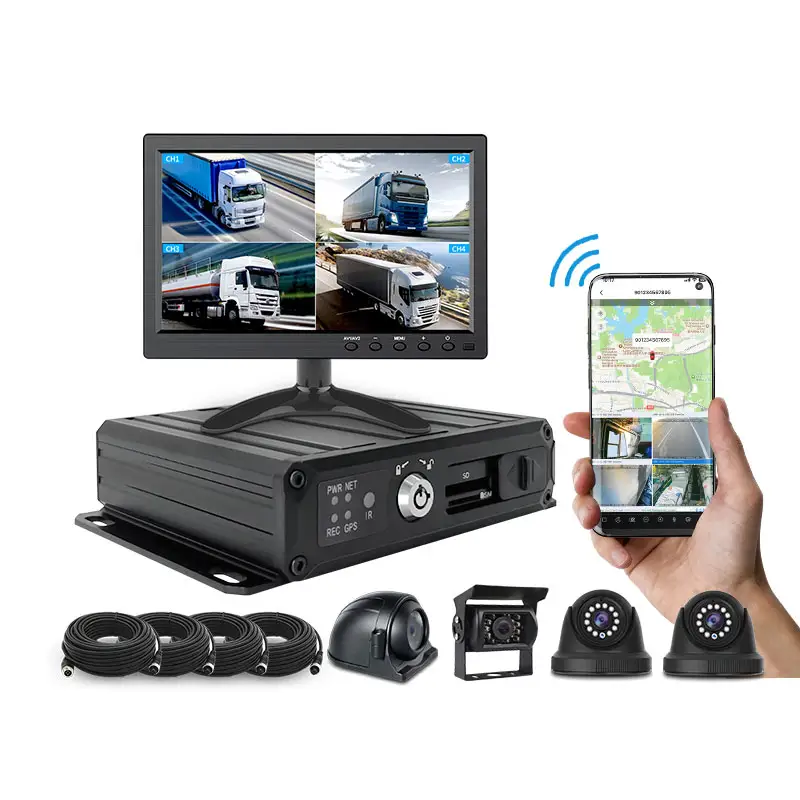 वाहनों के लिए उच्च प्रदर्शन मोबाइल mdvr 4 कैनालेस 1080 4g dvr वीडियो रिकॉर्डर