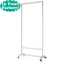 Stand d'exposition portable, cloisons temporaires, panneaux d'affichage artistique avec roulettes, PVC/aluminium, 3M*3M*2.5M