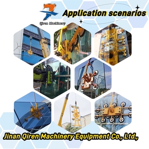 बाहरी पर्दे की दीवार के लिए इलेक्ट्रिक ग्लास वैक्यूम लिफ्टर में भारी शुल्क प्लग 1600 किलोग्राम 16 सक्शन कप रिमोट - Product Image 2