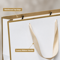 Sacs shopping en papier de luxe personnalisés, logo imprimé premium, emballage pour vêtements de boutique avec poignée en ruban, service OEM en gros