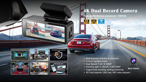 可定制<span class=keywords><strong>3</strong></span>英寸汽车行车记录仪4k双镜头循环记录分辨率Wifi汽车黑匣子DVR应用播放黑色汽车摄像头 - Product Image 6