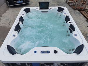 AOWO Jacuzzi <span class=keywords><strong>de</strong></span> Hidromasaje Grande <span class=keywords><strong>para</strong></span> 8-10 Personas, <span class=keywords><strong>Spa</strong></span> Exterior <span class=keywords><strong>de</strong></span> Acrílico <span class=keywords><strong>para</strong></span> Jardín y Uso Comercial - Product Image 4