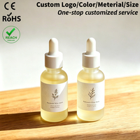 Prix d'usine – Flacons compte-gouttes en verre dépoli personnalisables de 1 oz, 15 ml, 20 ml, 30 ml pour huiles capillaires, sérums et cosmétiques liquides