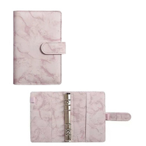 Organiseur à Feuilles Mobiles Budget Marbre en Cuir PU <span class=keywords><strong>A5</strong></span> A6 avec Enveloppes pour Argent Liquide - Product Image 5