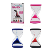 Minuteur liquide en acrylique anti-stress, sablier décoratif à sable flottant, couleur et impression de logo personnalisées, vente en gros d'usine, cadeau souvenir