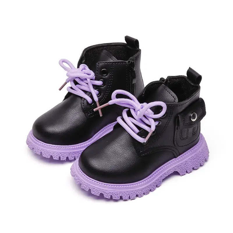 2021 all'ingrosso unisex stivali per bambini ragazzi e ragazze stivaletti scarpe nero scuola bambini stivali invernali