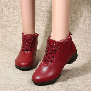 Bottes <span class=keywords><strong>de</strong></span> danse <span class=keywords><strong>de</strong></span> salon à bout carré pour femmes, en caoutchouc, à semelle souple, pour adultes, compétition en plein air, bottes <span class=keywords><strong>de</strong></span> danse <span class=keywords><strong>de</strong></span> cheerleading - Product Image 4