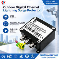 Parafoudre extérieur 48 VDC à montage arrière sur rail DIN, protection vidéo et données, personnalisable ODM, Imax 5kA pour équipement de cabinet de vente au détail