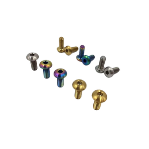 สลักเกลียวไทเทเนียมอัลลอยด์ M5x10 ความแข็งแรงสูง หัวหกเหลี่ยม สำหรับจานเบรคจักรยานและแบบเห็ด - Product Image 1