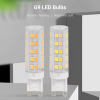 Lampe LED G9 4,8W avec driver IC, AC 220-240V, IRC supérieur à 80, large plage de température de couleur (CCT) de 2700K à 6500K, non dimmable, en céramique.