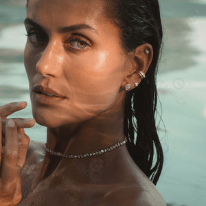 Gemnel2025ファッション新しいジュエリーS925ネックレス女性用卸売金メッキダイヤモンドチョーカー - Product Image 5