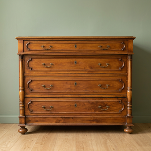 Classic Chipendale Solid Mahogany Wood Drawer <b>Chest</b> with 5 Drawers Traditional Bedroom & Living Room <b>Storage</b> Furniture - Product Image 5