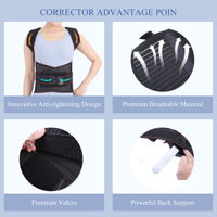 YR-420-1 Orthèse dorsale orthopédique, soutien lombaire et des épaules, correcteur de posture claviculaire, confortable, ceinture de fixation vertébrale CE
