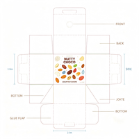 Boîte d'emballage de chocolat biodégradable écologique personnalisée avec étiquette privée OEM ODM Logo personnalisé Carton rigide Truffe