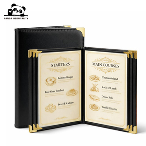 Copertina per menu personalizzata di lusso, porta menu in pelle premium per ristoranti, hotel e servizi di catering - Product Image 1