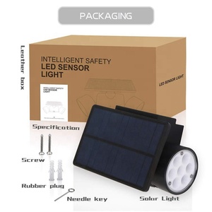 Sensor de movimiento de seguridad <span class=keywords><strong>para</strong></span> exteriores, luz Led de pared de <span class=keywords><strong>Triple</strong></span> cabeza, ángulo ajustable, 30Led, profesional, energía Solar, novedad de 2022 - Product Image 5