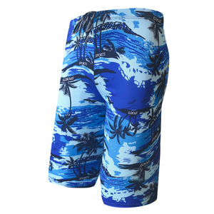 กางเกงว่ายน้ำชายไซส์ใหญ่ พิมพ์ลายดิจิทัล เอวกลาง ผ้าโพลีเอสเตอร์ทอ สำหรับผู้ใหญ่ ใส่ได้ทั้งน้ำพุร้อนและชายหาด - Product Image 5