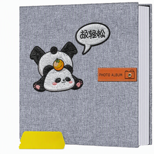 สมุดภาพทำมือ DIY ขนาด 3 <span class=keywords><strong>น</strong></span>ิ้ว 6 <span class=keywords><strong>น</strong></span>ิ้ว สำหรับใส่รูปภาพและบั<span class=keywords><strong>น</strong></span>ทึกความทรงจำ <span class=keywords><strong>ป</strong></span>กผ้าลิ<span class=keywords><strong>น</strong></span>ิน แบบมีกาวในตัว สามารถเขีย<span class=keywords><strong>น</strong></span>ได้ - Product Image 5