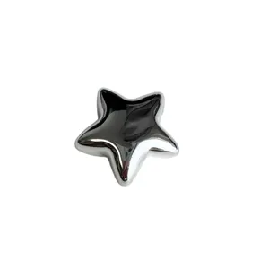 Nuevos Imanes de Resina para Refrigerador, <span class=keywords><strong>Serie</strong></span> Estrella Plateada, Decoración para el Hogar y la Cocina, Pegatinas Magnéticas - Product Image 3