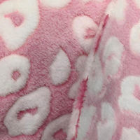 Tissu en flanelle polaire imprimé offset imprimé léopard, tissu de style animal, peignoir, pyjama, tissu polaire, chaussures