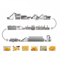 Kleinschalige 100 Kg/u Frietjes Productielijn Automatische Frietproductielijn Bevroren Frietverwerkingsmachine