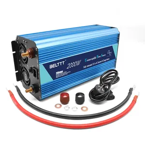 4000W טהור סינוס גל מהפך עם פונקצית UPS 12V 24V כדי 110V 220V USB טעינה בית חירום אספקת חשמל רכב מהפך