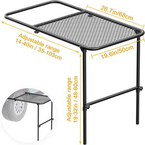 <span class=keywords><strong>Mesa</strong></span> de Camping portátil <span class=keywords><strong>para</strong></span> neumáticos, <span class=keywords><strong>mesa</strong></span> de parrilla plegable, <span class=keywords><strong>mesa</strong></span> de campamento <span class=keywords><strong>pequeña</strong></span> <span class=keywords><strong>para</strong></span> <span class=keywords><strong>playa</strong></span>, senderismo, mochilero, Picnic al aire libre, RV B - Product Image 2