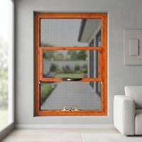 Moustiquaire coulissante en acier inoxydable au design moderne, lavable, installation facile, solution complète pour la maison