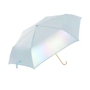 Guarda-chuva japonês com 3 dobras, moda popular em cores com promoção urbana, guarda-chuva feminino à prova de UV, presente para mulheres, venda imperdível