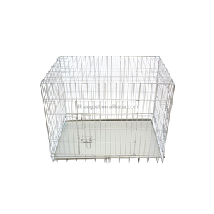 <span class=keywords><strong>Cage</strong></span> à chien en treillis métallique, niche pour chien avec plateau en plastique, en fer et métal, fabriquée en Chine, pas cher - Product Image 5