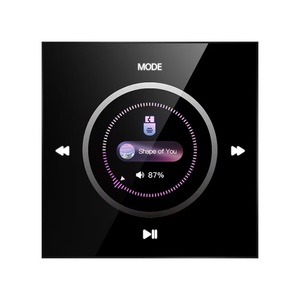 2026 Music Center Control Panel 86K-2 86*86mm <strong>Background</strong> Music Host Connect with Wired Ceiling Speakers Music Amplifier Panel - Product Image 5