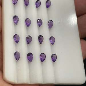 Deep Colour Natural African <b>Amethyst</b> Pear Cut Calibrated <b>Amethyst</b> Gemstones Handmade Bulk Product - Product Image 3