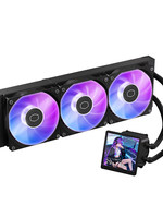 Refroidisseur liquide Coolermaster B360 LCD 360 pour ordinateur de bureau, radiateur de refroidissement par eau, LED ARGB 3/4 broches, design silencieux