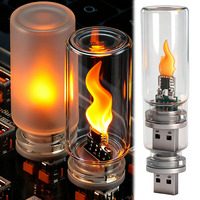 Lampadina a Effetto Fiamma Tremolante E27, Lampada Vintage con Effetto Fuoco, Decorazione per Casa, Atmosfera Calda, LED Bianco, Lampadina a Candela Realistica con Effetto Sfarfallio