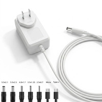 Adaptateur secteur régulé DC 12V 2A 24V 1A 24W 100-240V avec prise US EU UK pour lampe à ongles, projecteur, diffuseur - Vente en gros directe usine