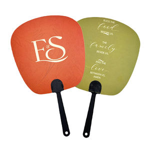 مبيع بالجملة مروحة يدوية صغيرة من البلاستيك s PP هدية مجانية 23 - Product Image 2