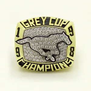 Custom Calgary Stampeders 1998 CFL 86th Grey Cup Championship Ring