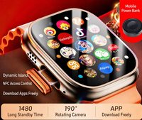 Jam Tangan Pintar Android Huaqiangbei IP67 Tahan Air, Gelang Jam Tangan Pelajar dengan Slot Kartu SIM 5G Model Baru S12 Ultra