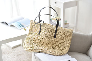 Straw Bag Woven Bag New Beach Bag Travel Wild Holiday Handbag - Product Image 3