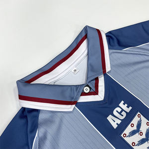 High Quality Soccer Jersey Custom Design Sublimation Embroidery Street Style Vintage Football <b>Shirts</b> - Product Image 5