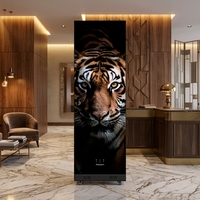 Afficheur LED portable léger et réglable en hauteur, signalétique numérique d'intérieur avec contrôle du contenu via WIFI et USB