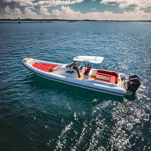 <span class=keywords><strong>Bateau</strong></span> <span class=keywords><strong>semi</strong></span>-<span class=keywords><strong>rigide</strong></span> gonflable Yoolwin 10m en aluminium 5083 à coque en V profond, robuste, avec cabine Orca Hypalon, pour loisirs et croisières - Product Image 5